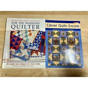 Quick&East Project For The Weekend Quilter Book&Clever Quilt Encore Book Bundle
